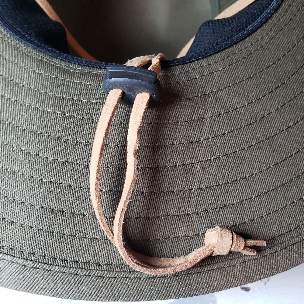 Goldcoast Sunwear 'Stream' Pike Crown Mesh Safari Hat in OD Green - One Size - Picture 12 of 16